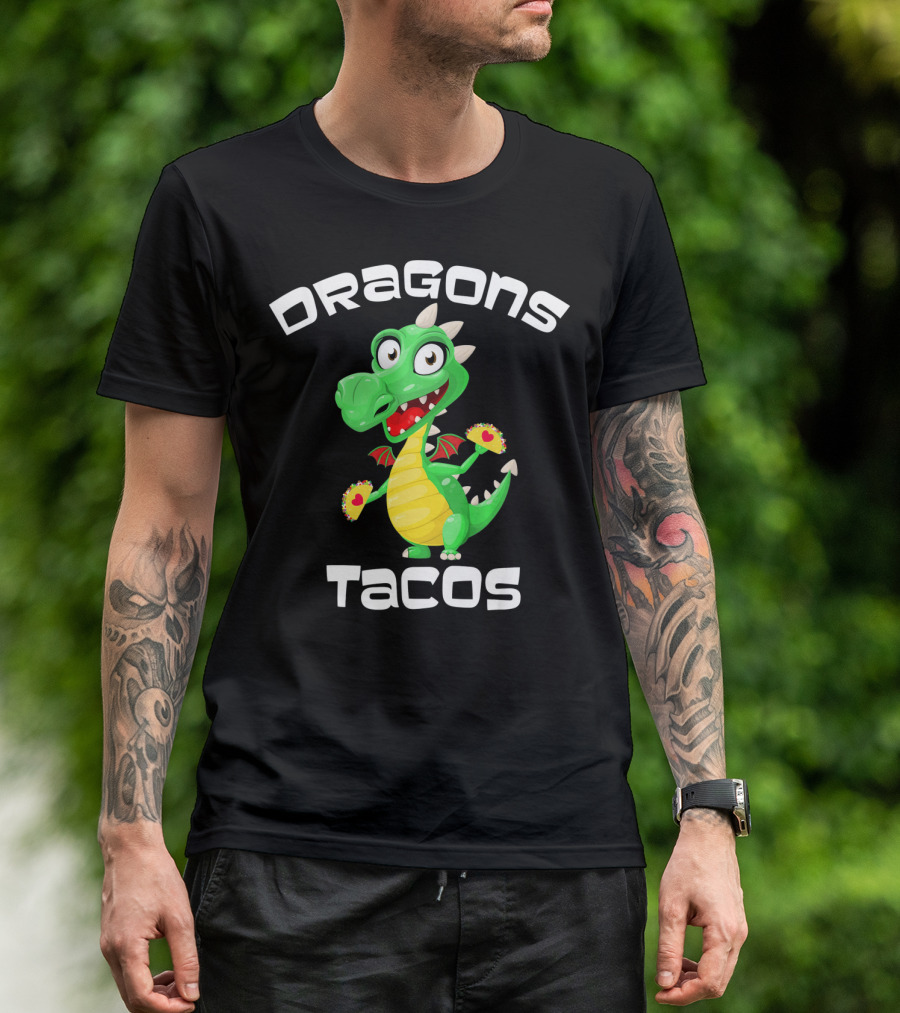 Dragons Tacos Cinco De Mayo T-Shirt