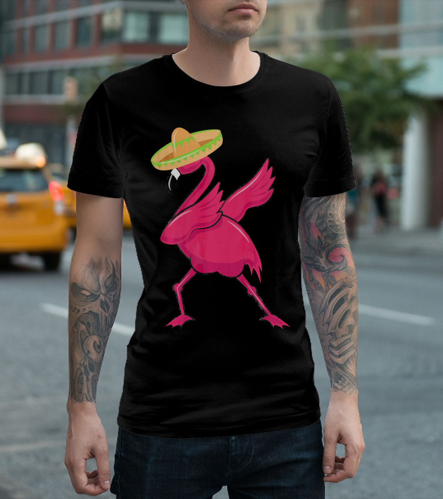 Flamingos De Mayo Cinco De Mayo Sombrero T-Shirt