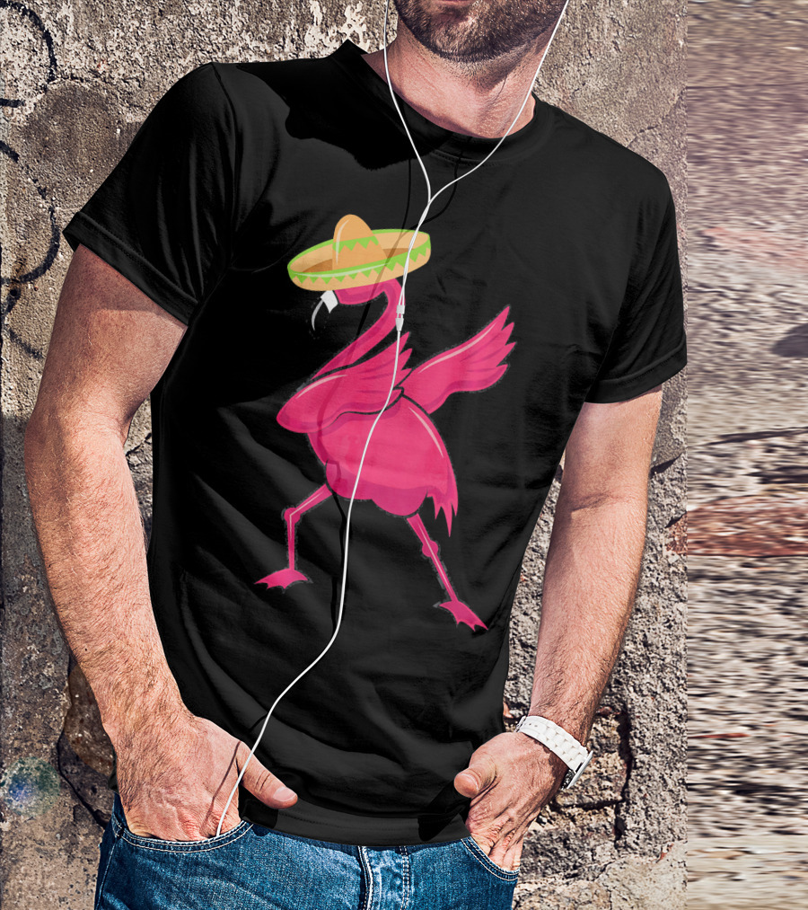Flamingos De Mayo Cinco De Mayo Sombrero T-Shirt