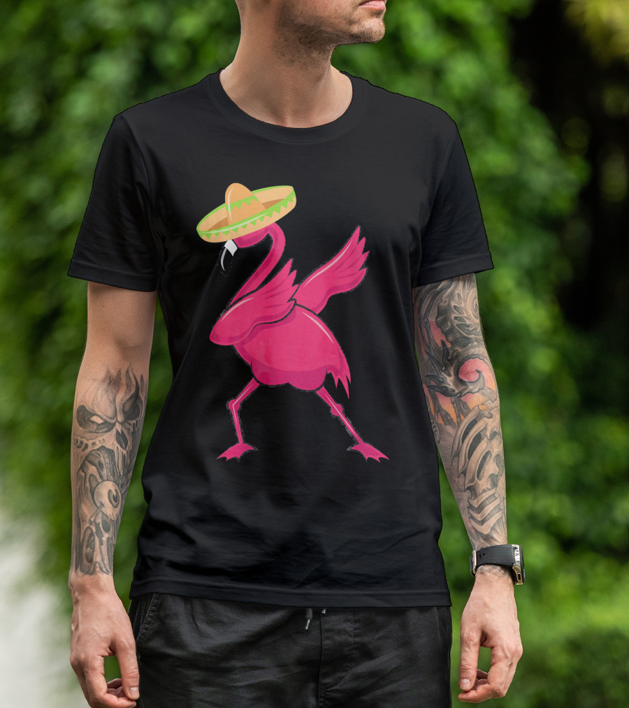 Flamingos De Mayo Cinco De Mayo Sombrero T-Shirt
