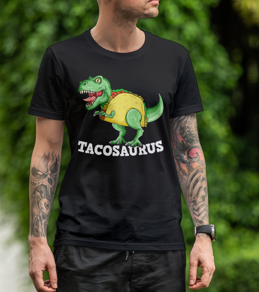 Tacosaurus Mexican Dinosaur Taco Saurus T-Shirt