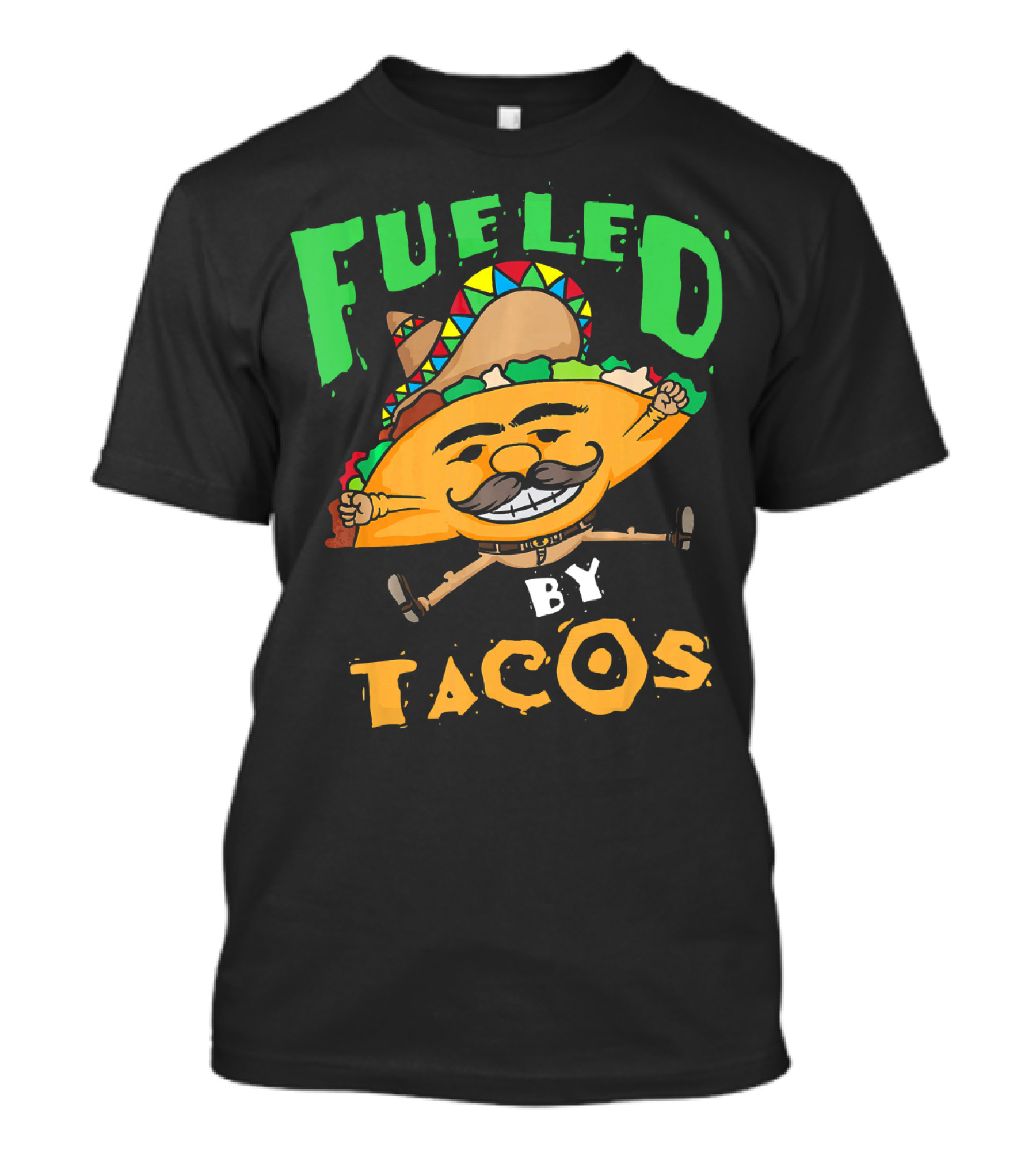 Fueled By Tacos Sombrero Cinco De Mayo T-Shirt