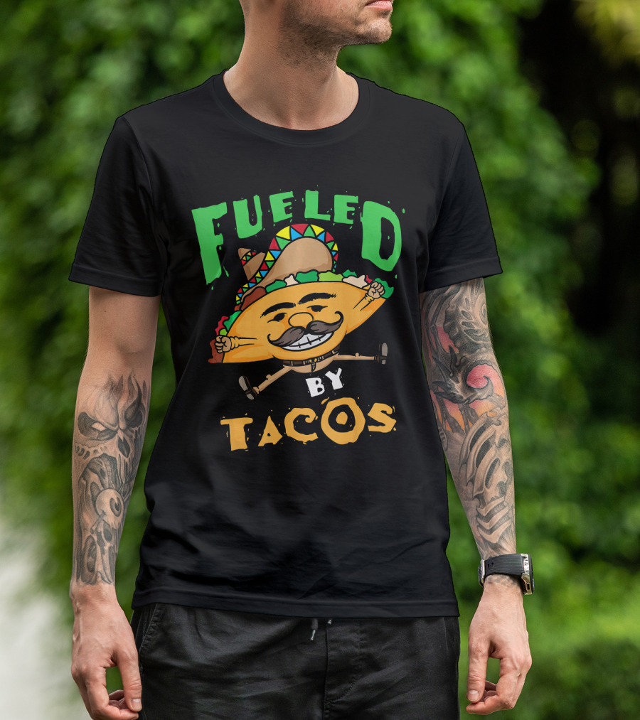 Fueled By Tacos Sombrero Cinco De Mayo T-Shirt