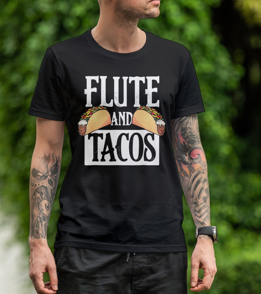 Flute And Tacos Cinco De Mayo T-Shirt