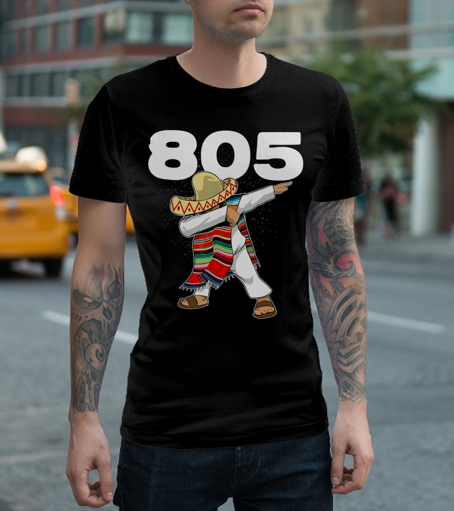 805 Cinco de Mayo Mexican Celebration Dance in California Area Code T-Shirt