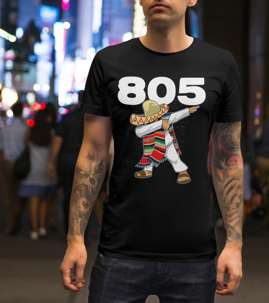 805 Cinco De Mayo Mexican Celebration Dance In California Area Code T-Shirt