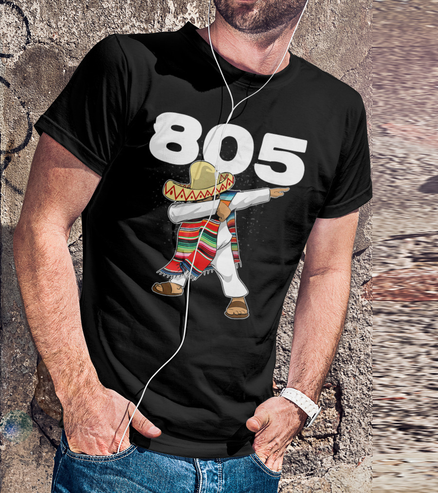 805 Cinco De Mayo Mexican Celebration Dance In California Area Code T-Shirt
