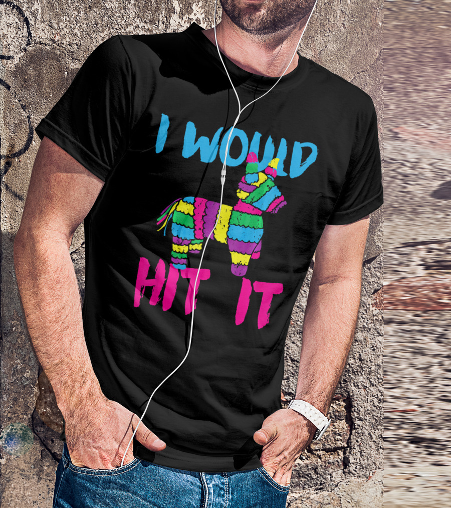 I Would Hit It Colorful Cinco De Mayo Piñata T-Shirt