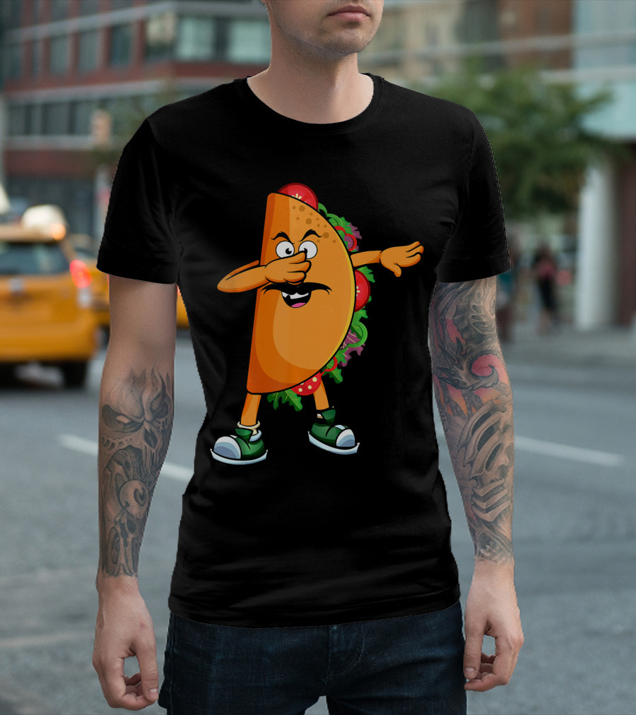 Dabbing Taco Mexican Dab Tacos Salsa Dance Fun T-Shirt