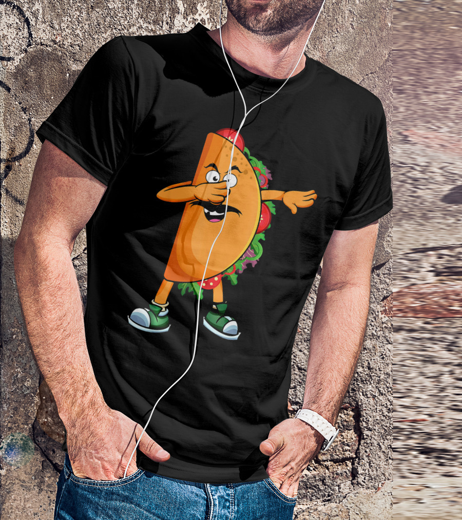 Dabbing Taco Mexican Dab Tacos Salsa Dance Fun T-Shirt