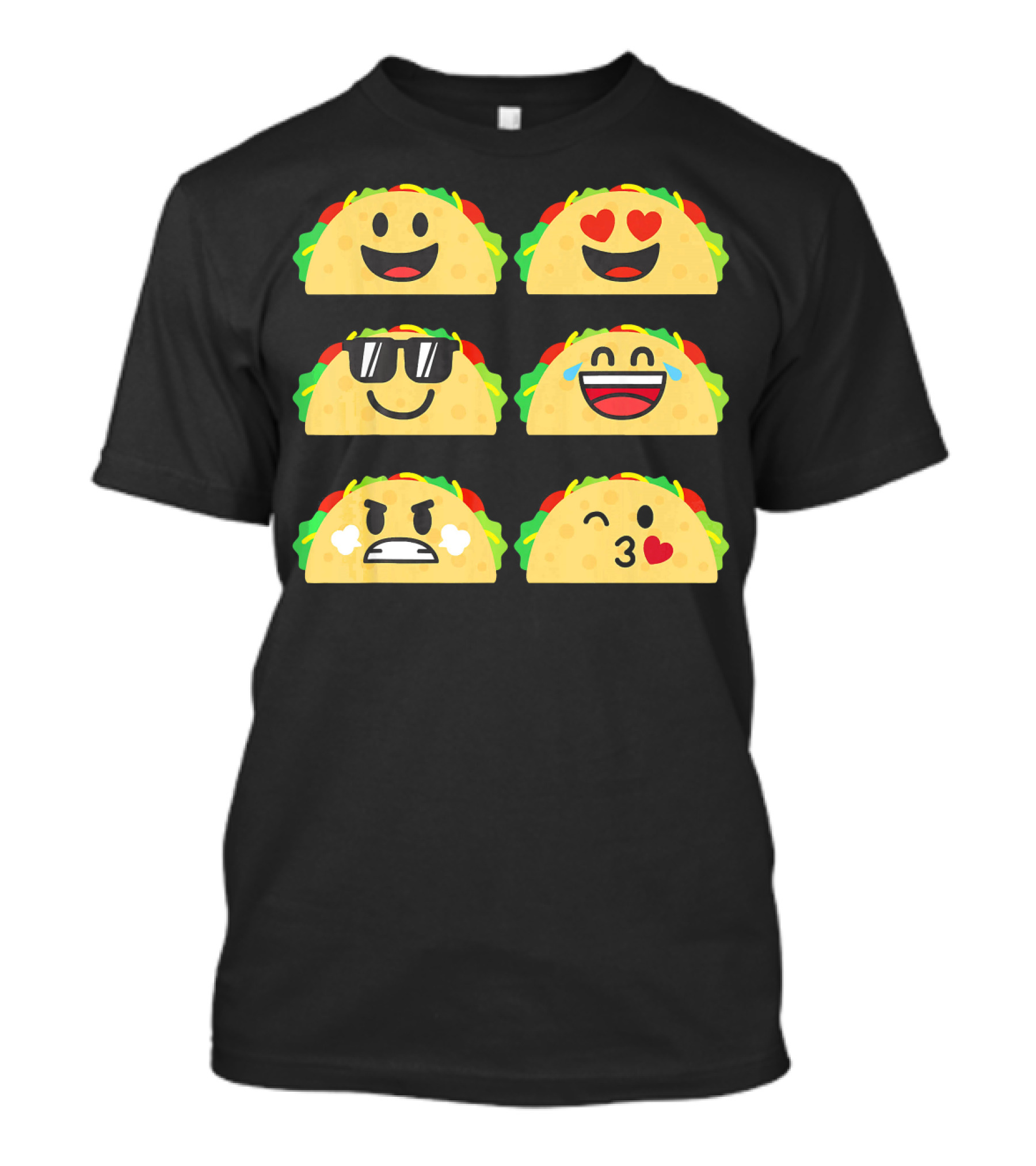 Taco Emoji Cute Cinco De Mayo Fun Expressions T-Shirt