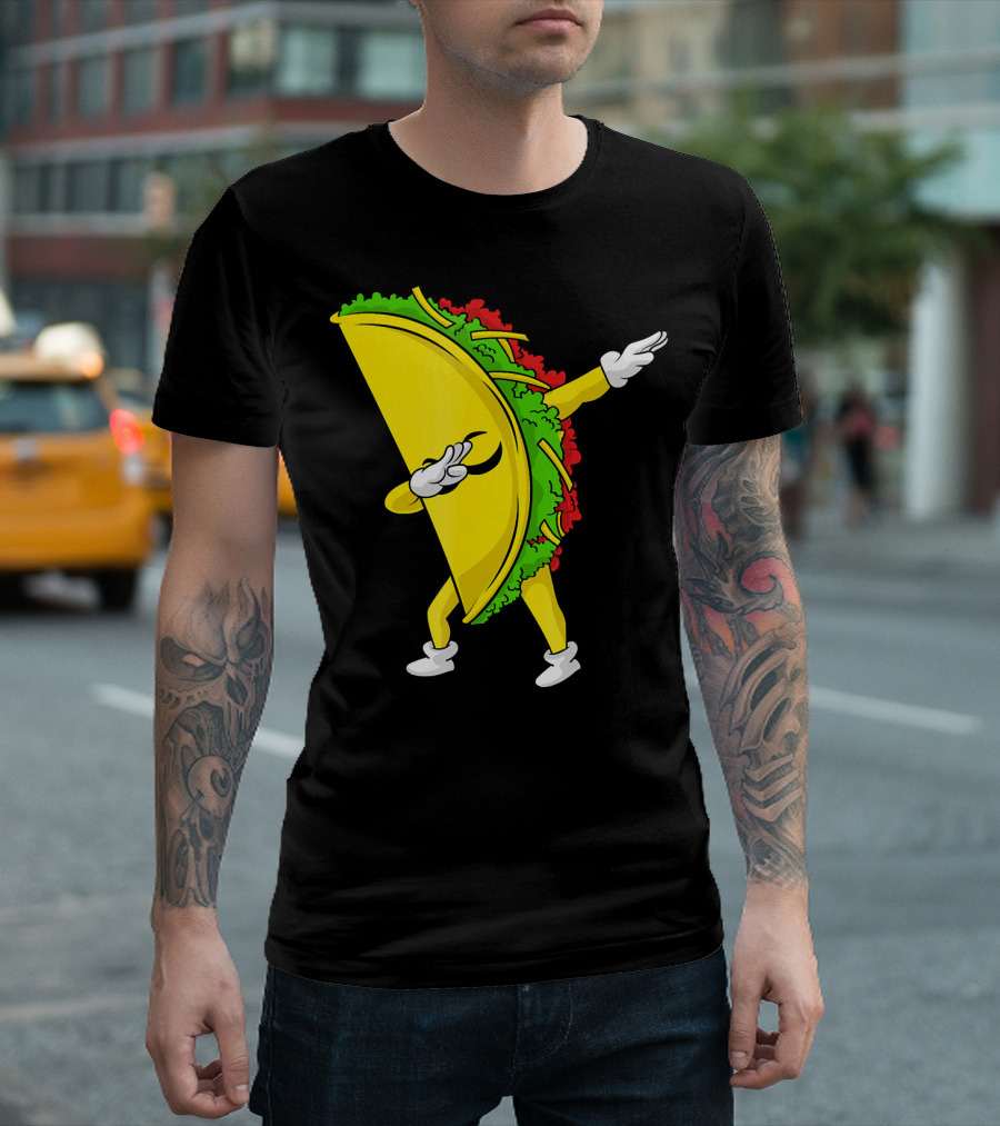 Dabbing Taco Cinco De Mayo Mexican Fiesta T-Shirt