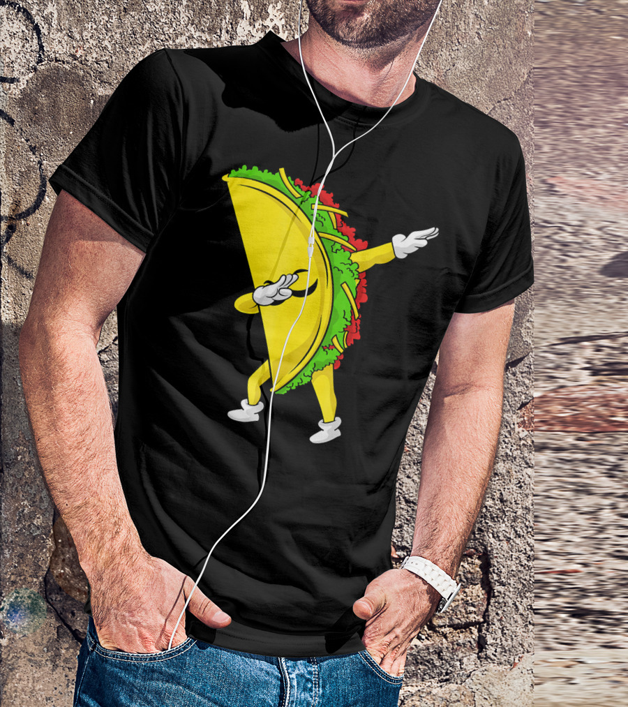 Dabbing Taco Cinco De Mayo Mexican Fiesta T-Shirt