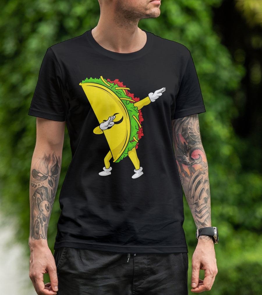 Dabbing Taco Cinco De Mayo Mexican Fiesta T-Shirt