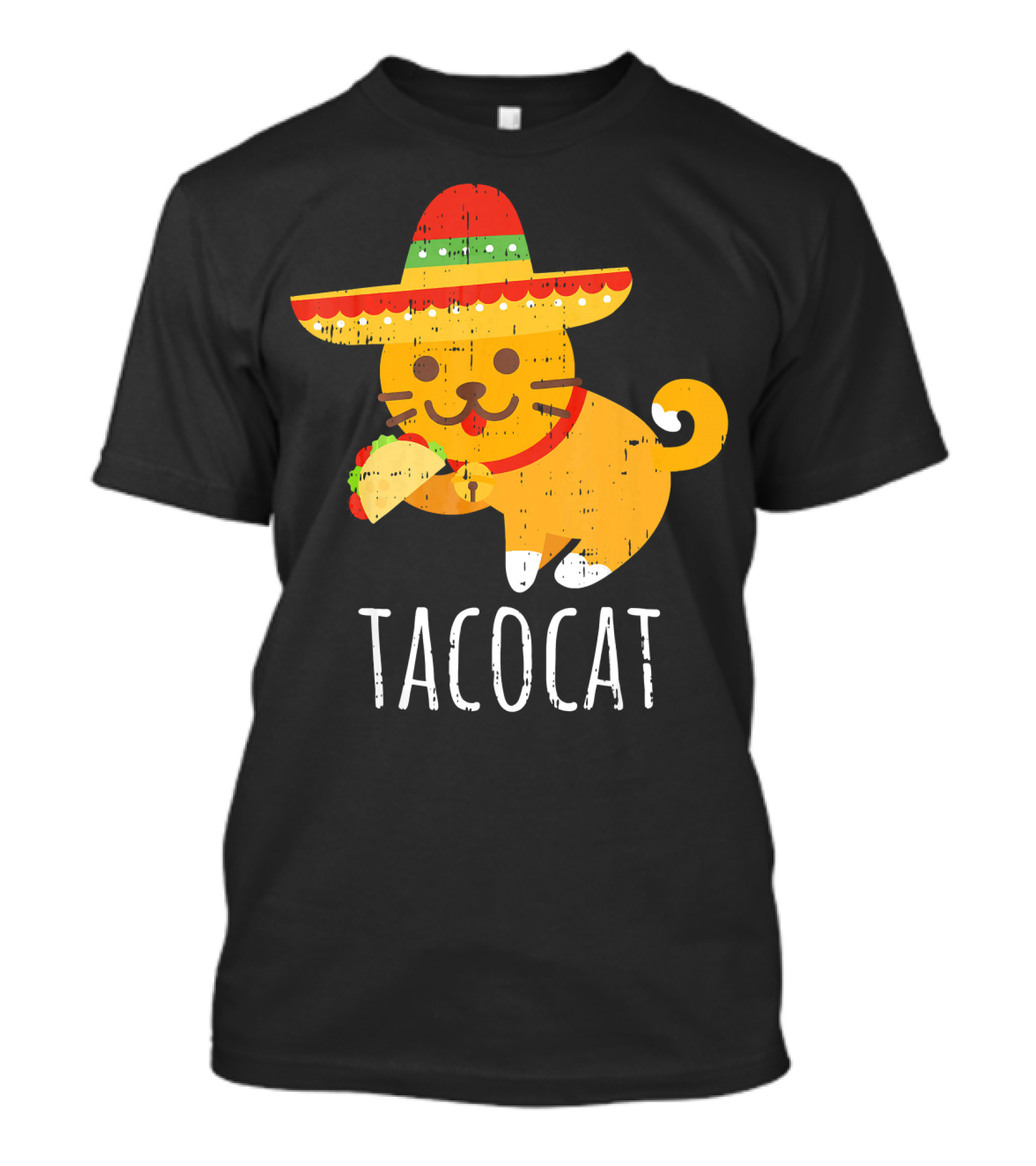 Tacocat Sombrero Taco Cat Funny Mexican Cinco De Mayo T-Shirt