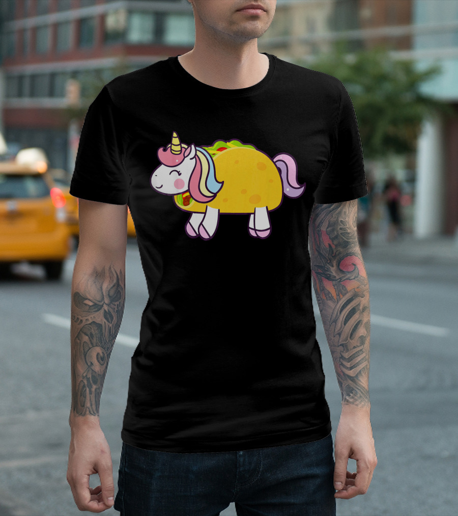 Unicorn Taco Animal Funny Mexican Cinco T-Shirt