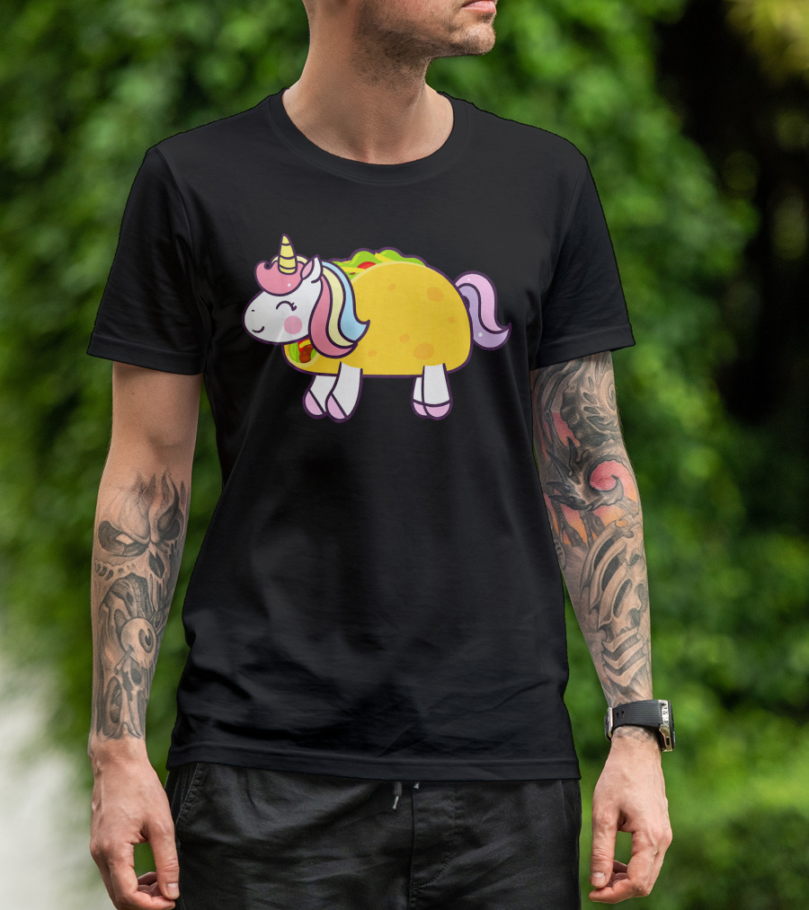 Unicorn Taco Animal Funny Mexican Cinco T-Shirt