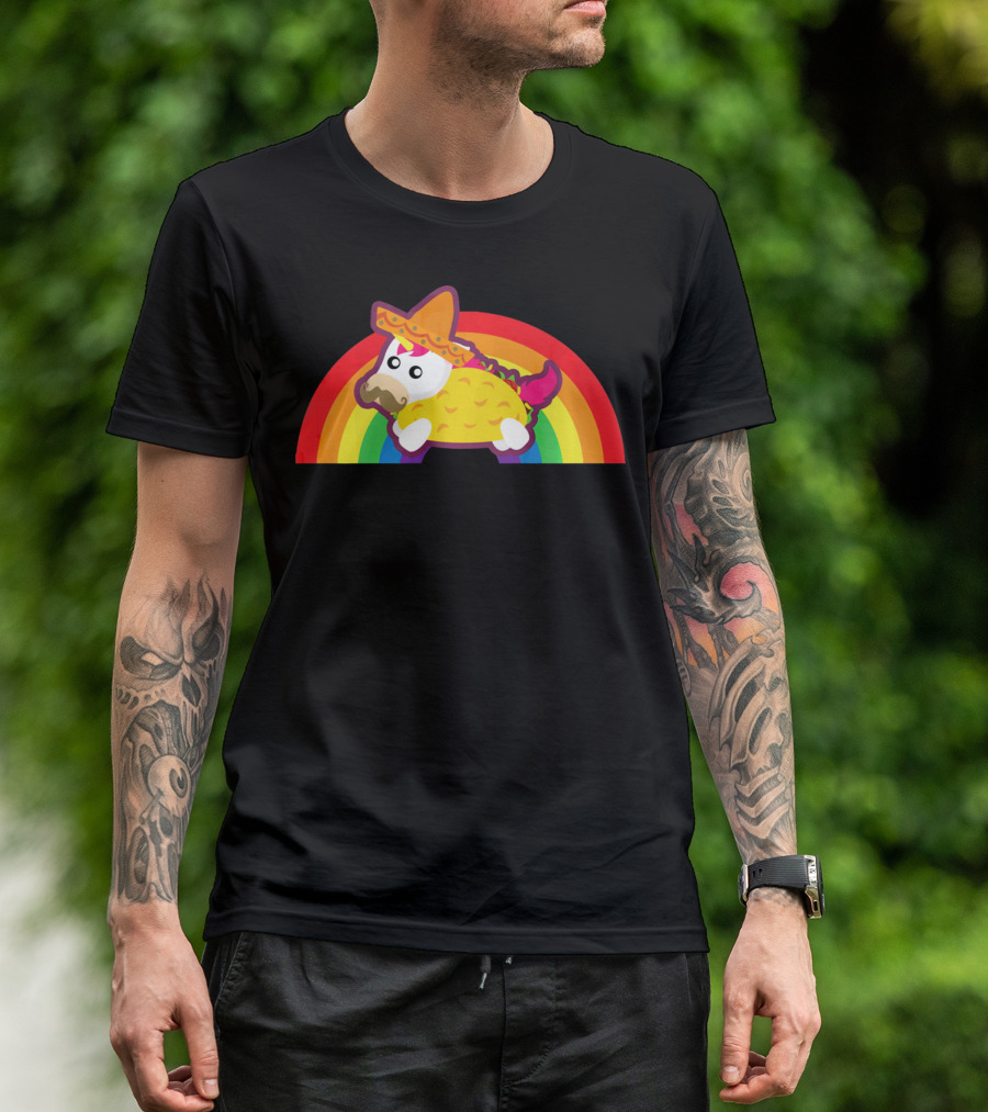 Mexican Unicorn Taco Sombrero Rainbow Cinco De Mayo T-Shirt