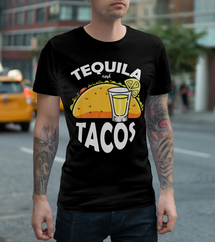 Tequila and Tacos Lime Cinco De Mayo Fiesta T-Shirt