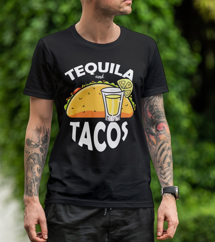 Tequila And Tacos Lime Cinco De Mayo Fiesta T-Shirt
