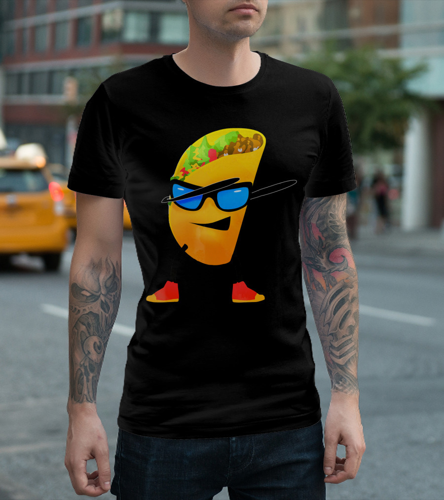 Taco Kids Dabbing Cool Shades Taco T-Shirt