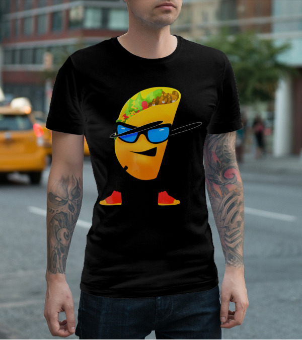 Taco Kids Dabbing Cool Shades Taco T-Shirt