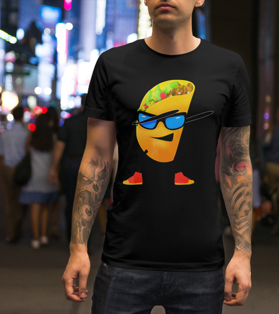 Taco Kids Dabbing Cool Shades Taco T-Shirt