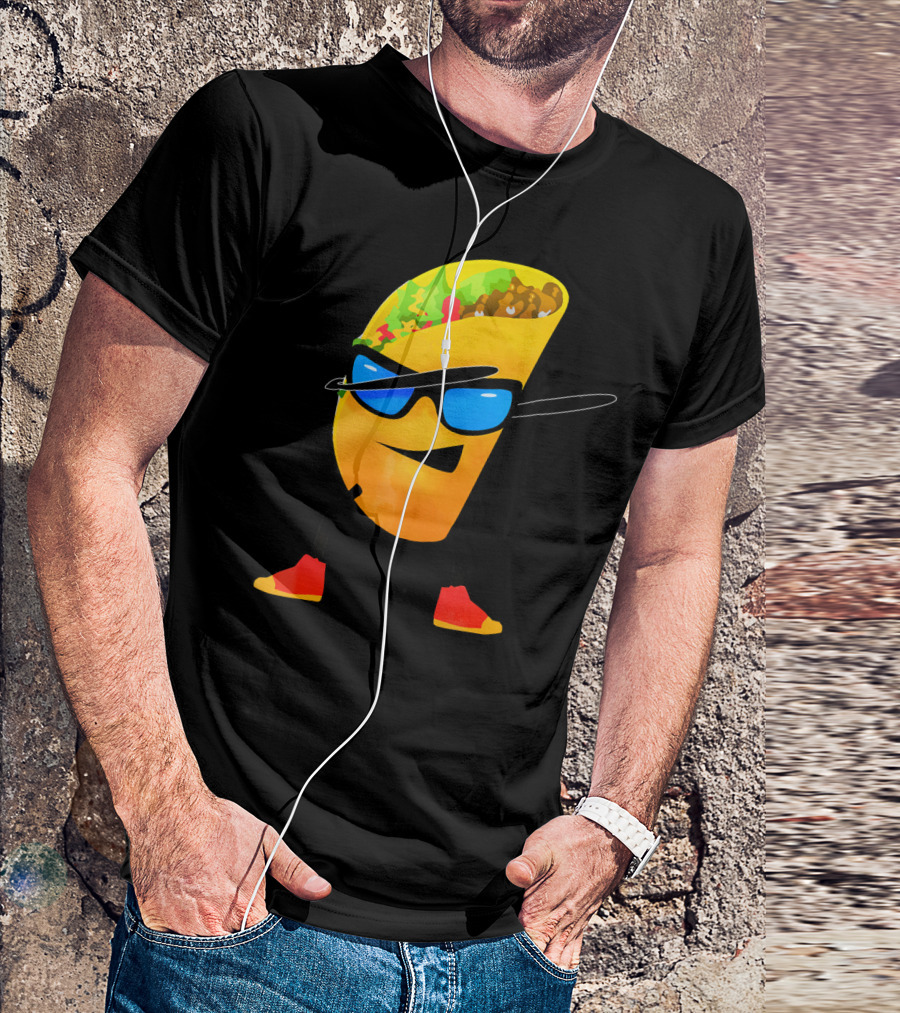 Taco Kids Dabbing Cool Shades Taco T-Shirt