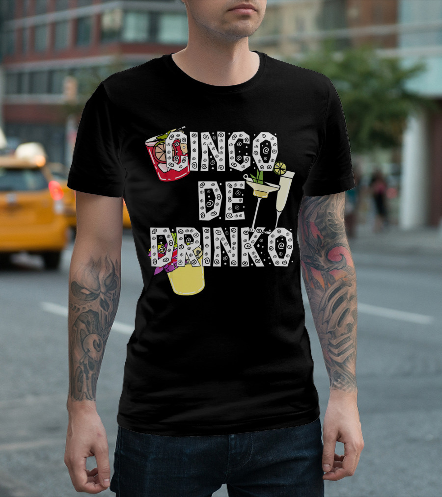 Cinco De Drinko Margarita Cocktail Beer Lover Cinco T-Shirt