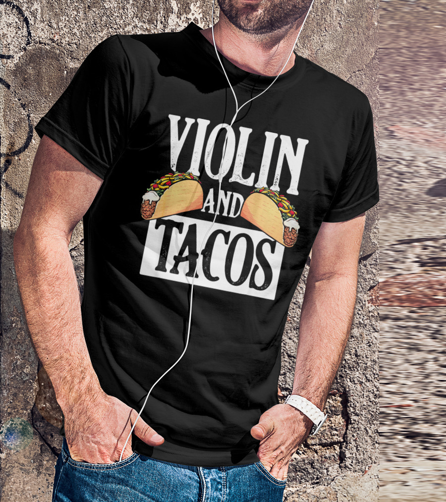 Violin And Tacos Cinco De Mayo Lat T-Shirt
