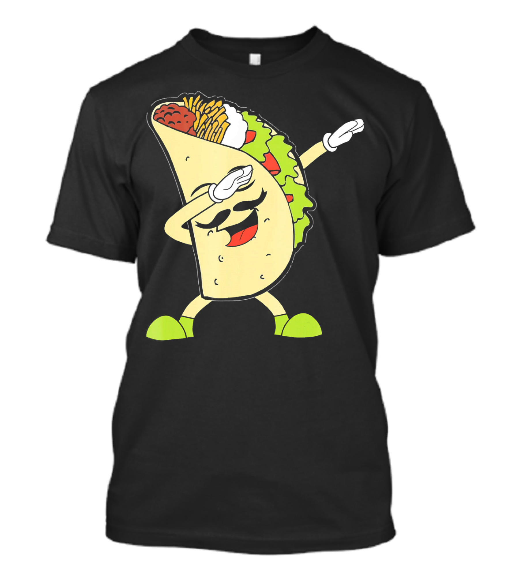 Dabbing Taco With Lettuce And Cheese For Taco Tuesday Or Cinco De Mayo T-Shirt