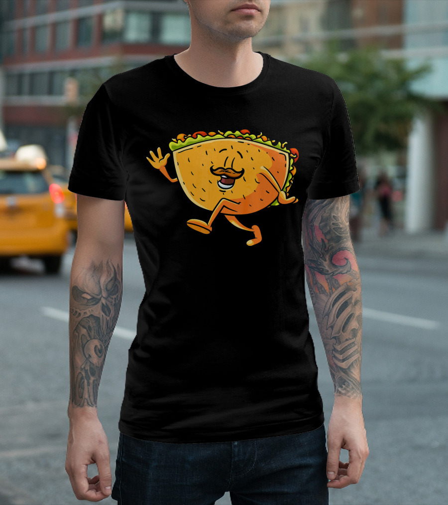 Funny Taco Cartoon Mexican Cinco De Mayo T-Shirt