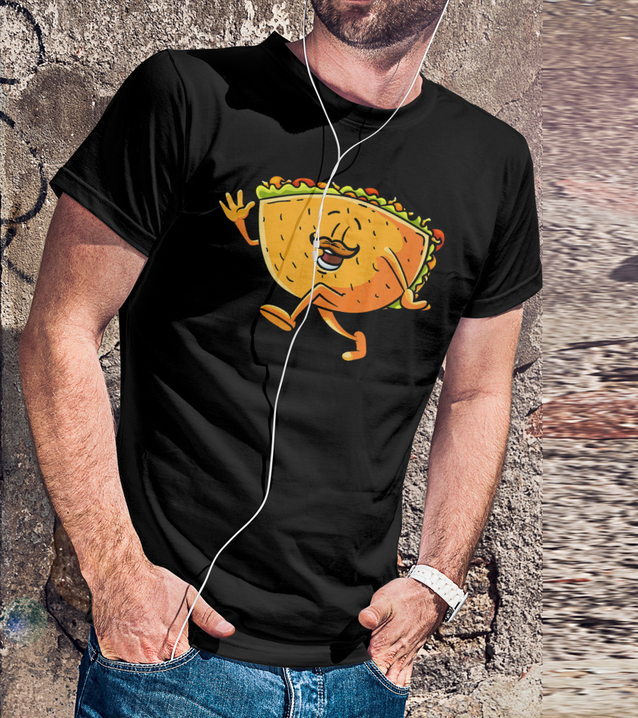 Funny Taco Cartoon Mexican Cinco De Mayo T-Shirt
