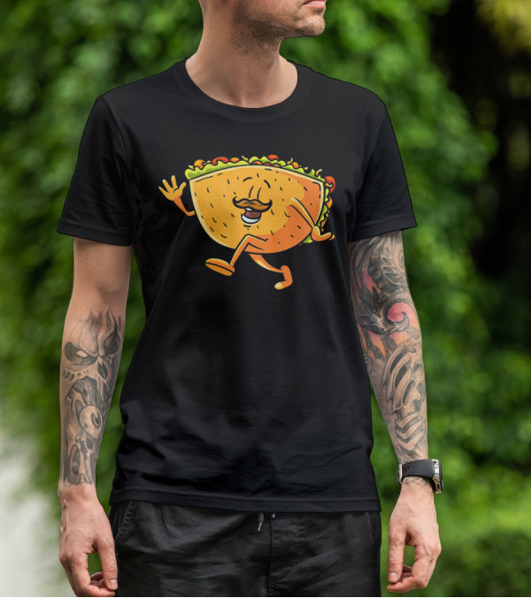 Funny Taco Cartoon Mexican Cinco De Mayo T-Shirt