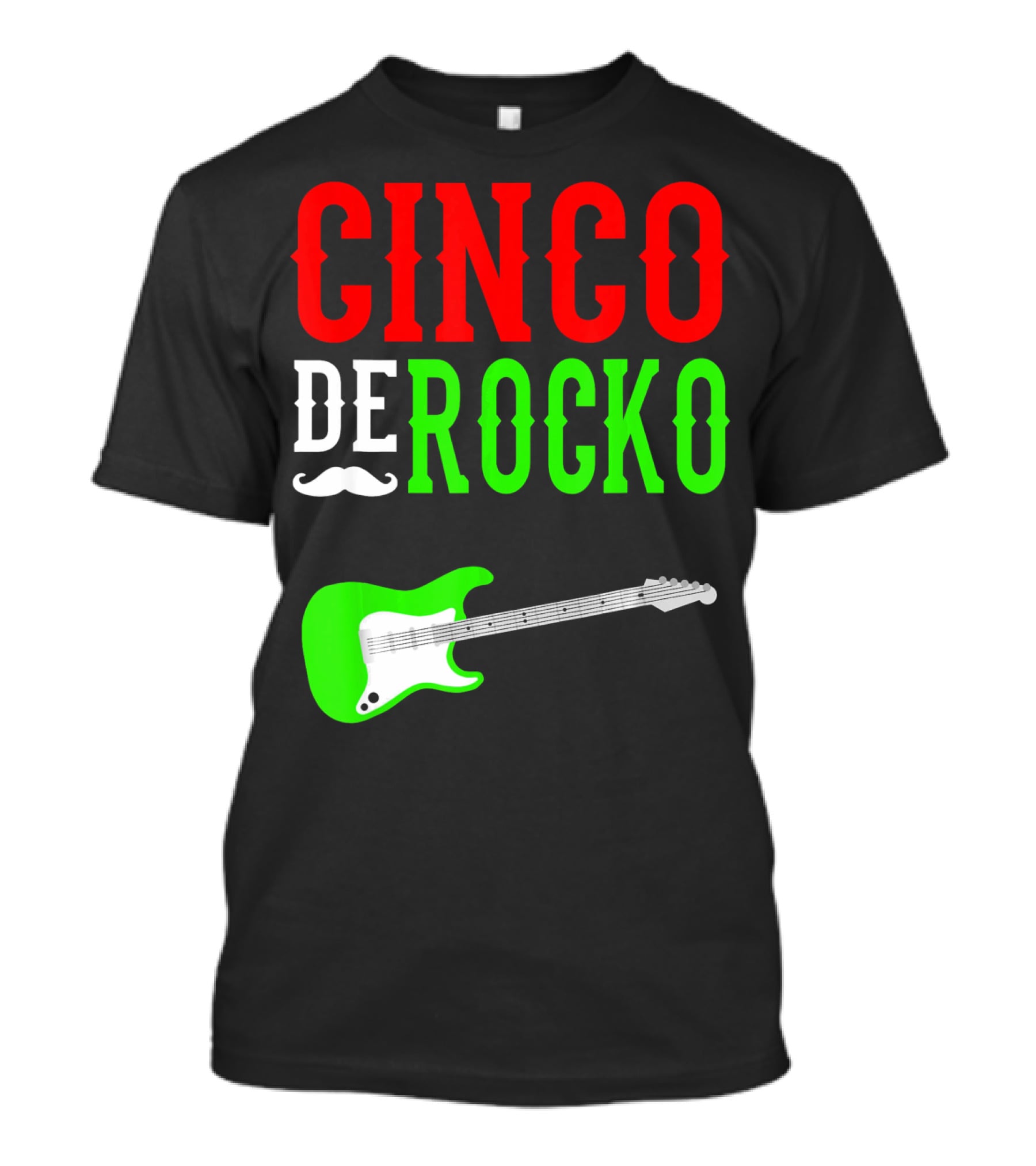 Cinco De Rocko Funny Rock N Roll Mexico T-Shirt
