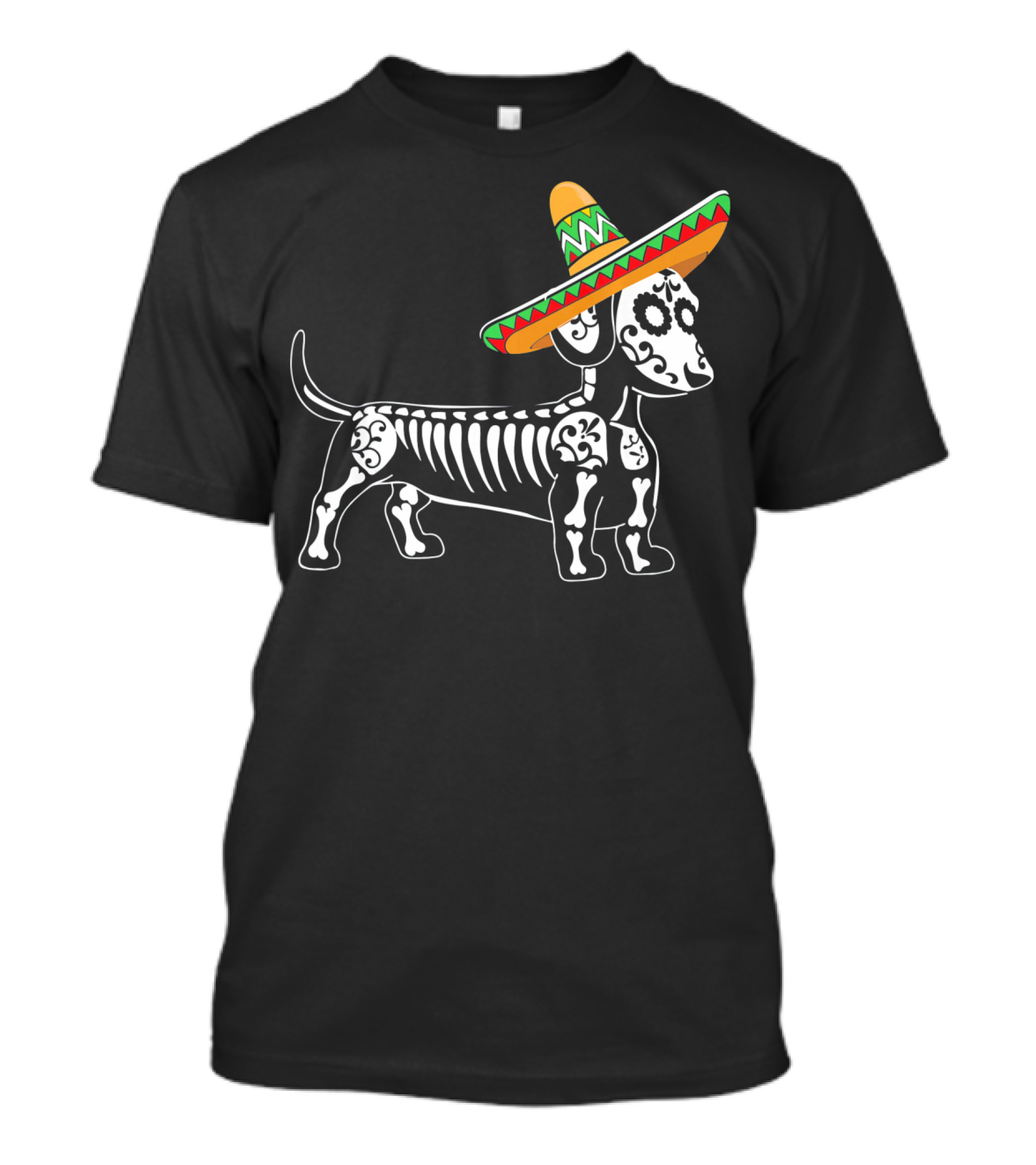 Dachshund Cinco De Mayo Skeleton Dog Sombrero Mom Pet Do T-Shirt