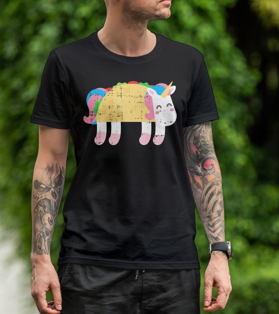 Cute Unicorn Taco Cinco De Mayo Festive Foodie T-Shirt