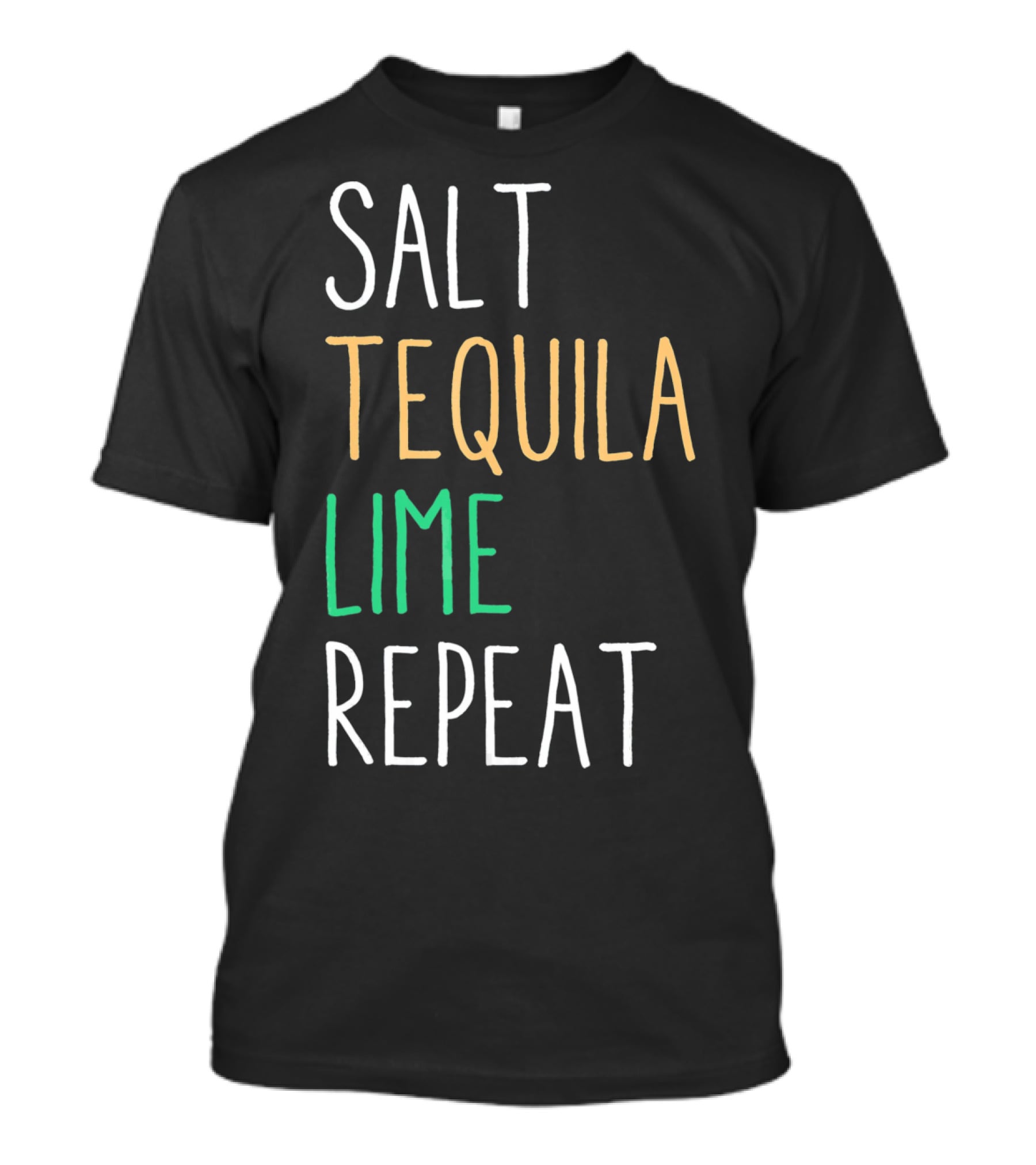 Salt Tequila Lime Repeat Funny Cinco De Mayo T-Shirt