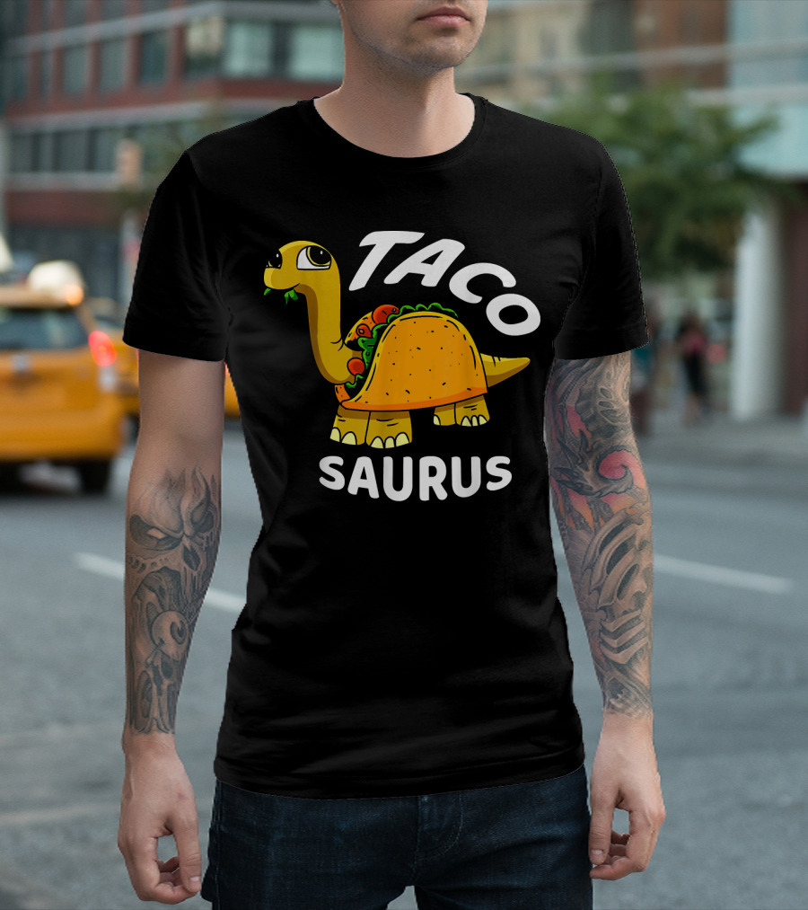 Tacosaurus Dinosaur Humor Cinco De Mayo T-Shirt