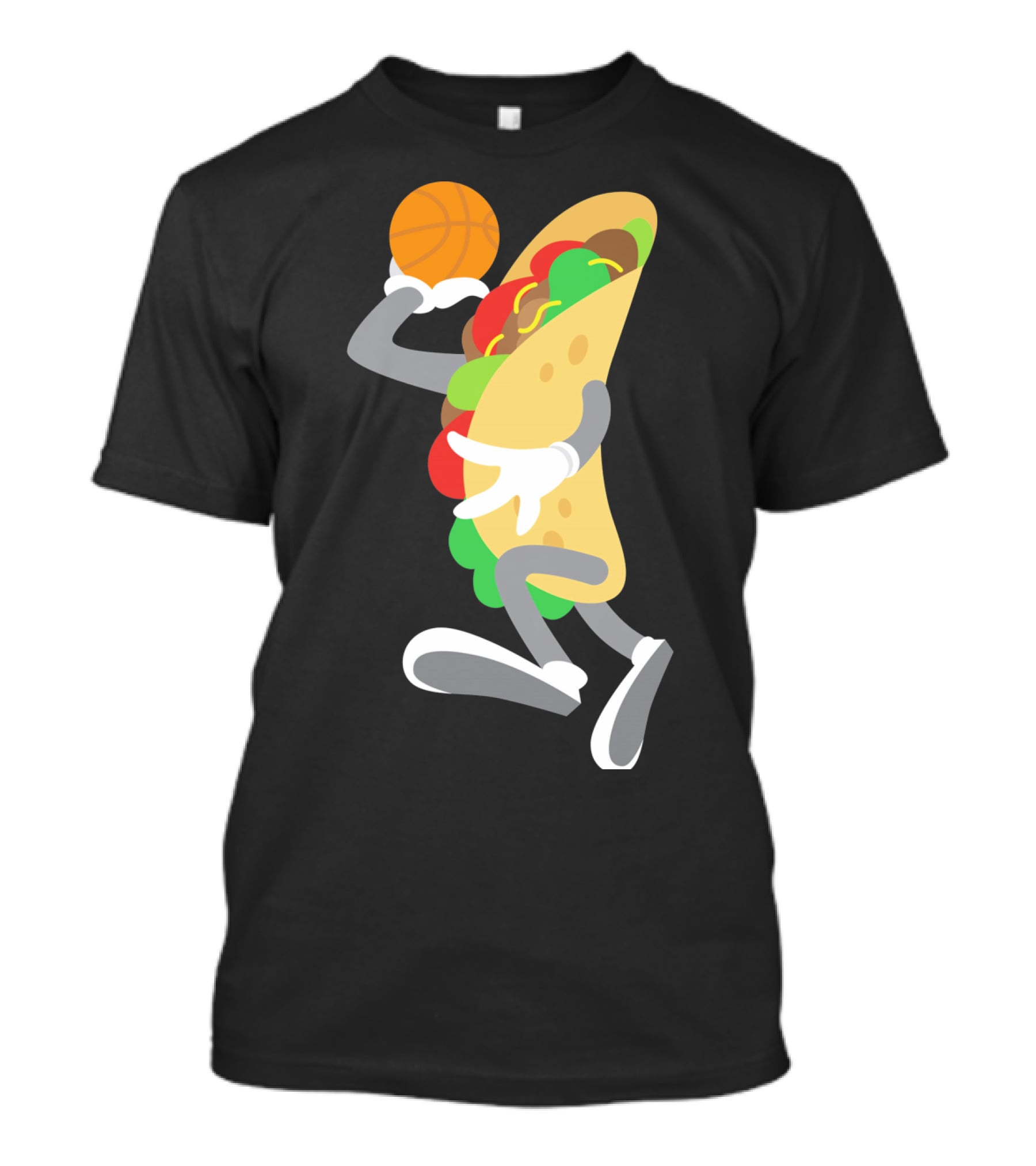 Taco Basketball Dunking Funny Mexican Cinco De Mayo T-Shirt