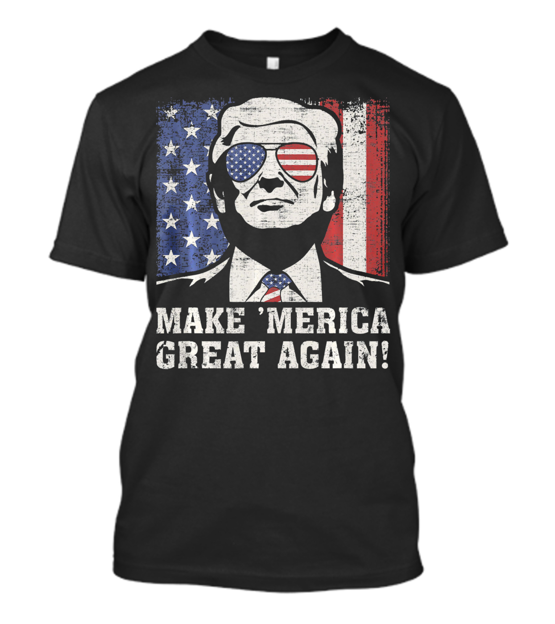 Make 'Merica Great Again US Flag 4th Of July T-Shirt