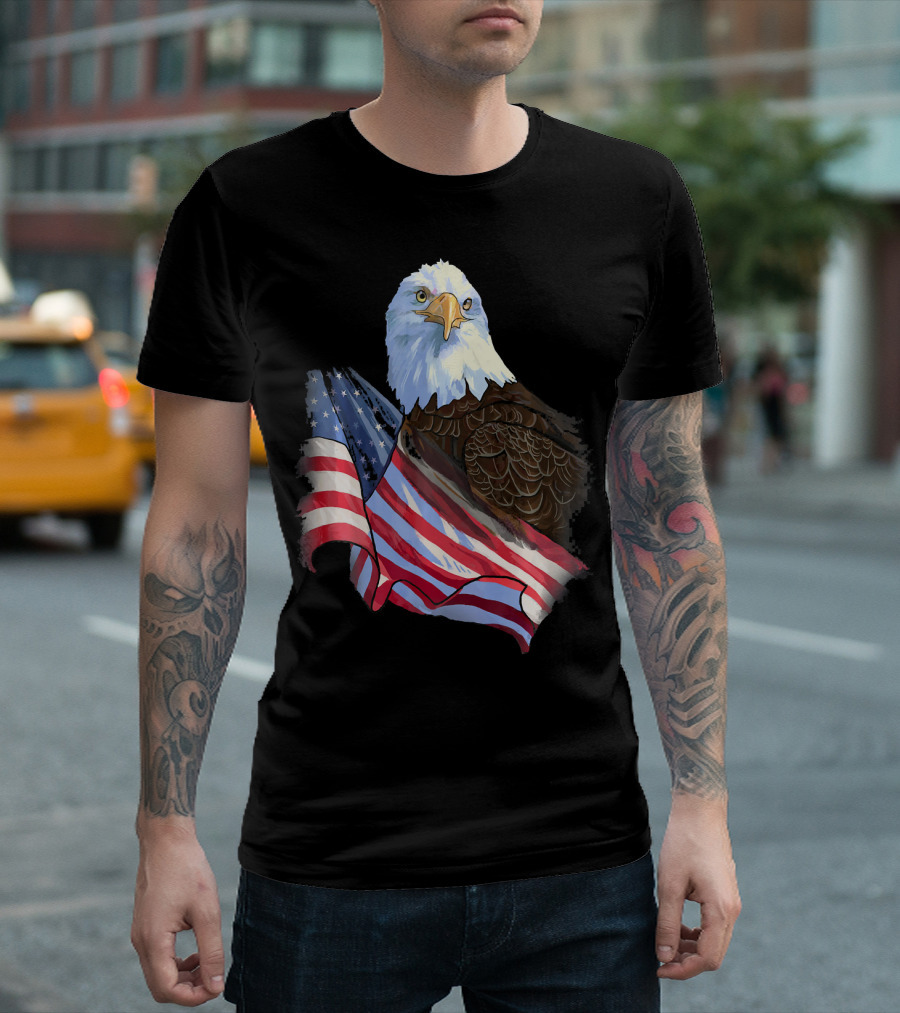 American Flag Eagle Independence T-Shirt