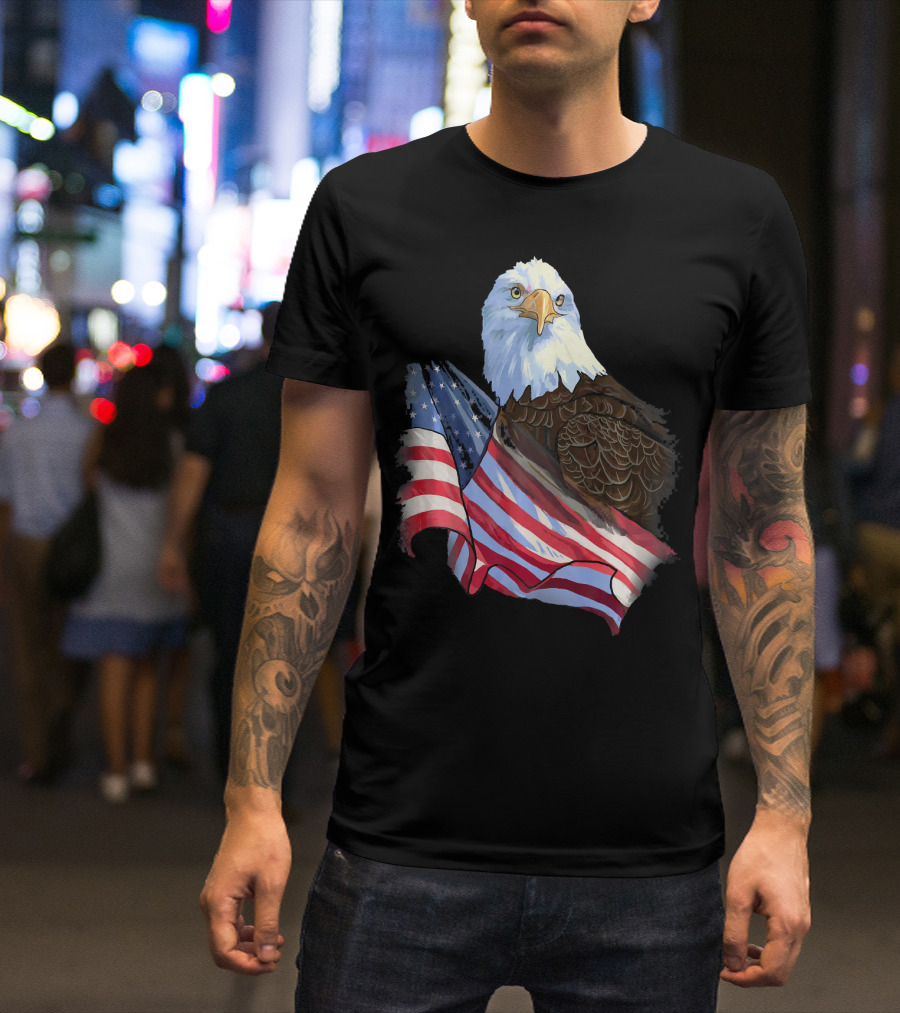 American Flag Eagle Independence T-Shirt