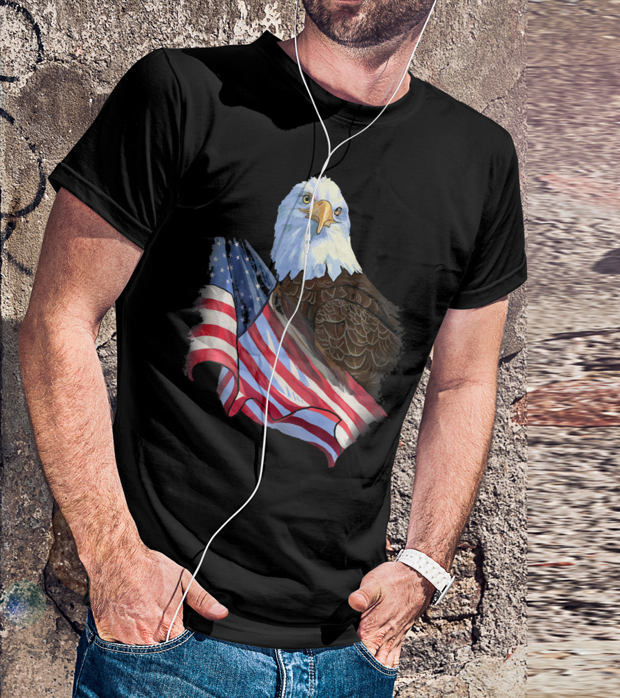 American Flag Eagle Independence T-Shirt
