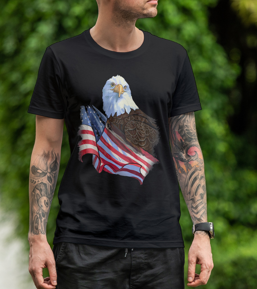 American Flag Eagle Independence T-Shirt