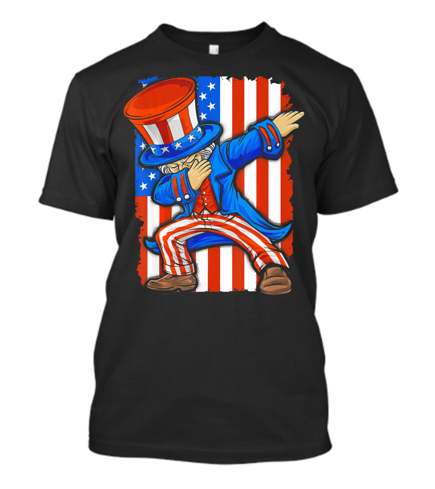 Dabbing Uncle Sam 4th Of July Independence Day T-Shirt