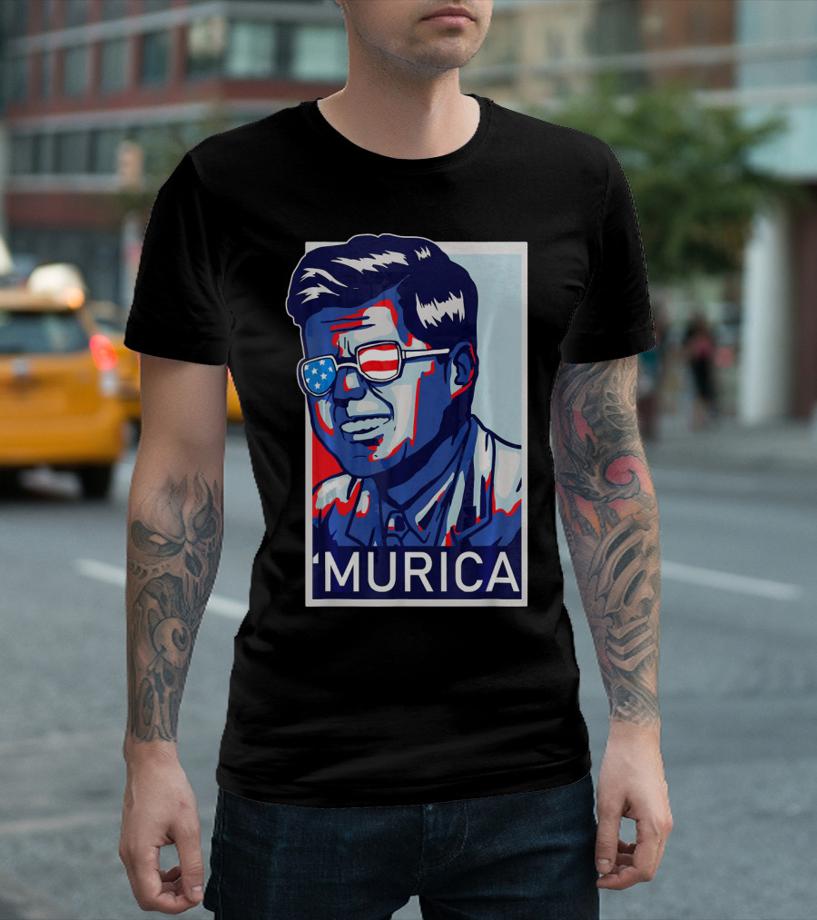 JFK 'MURICA 4th Of July John Ken T-Shirt