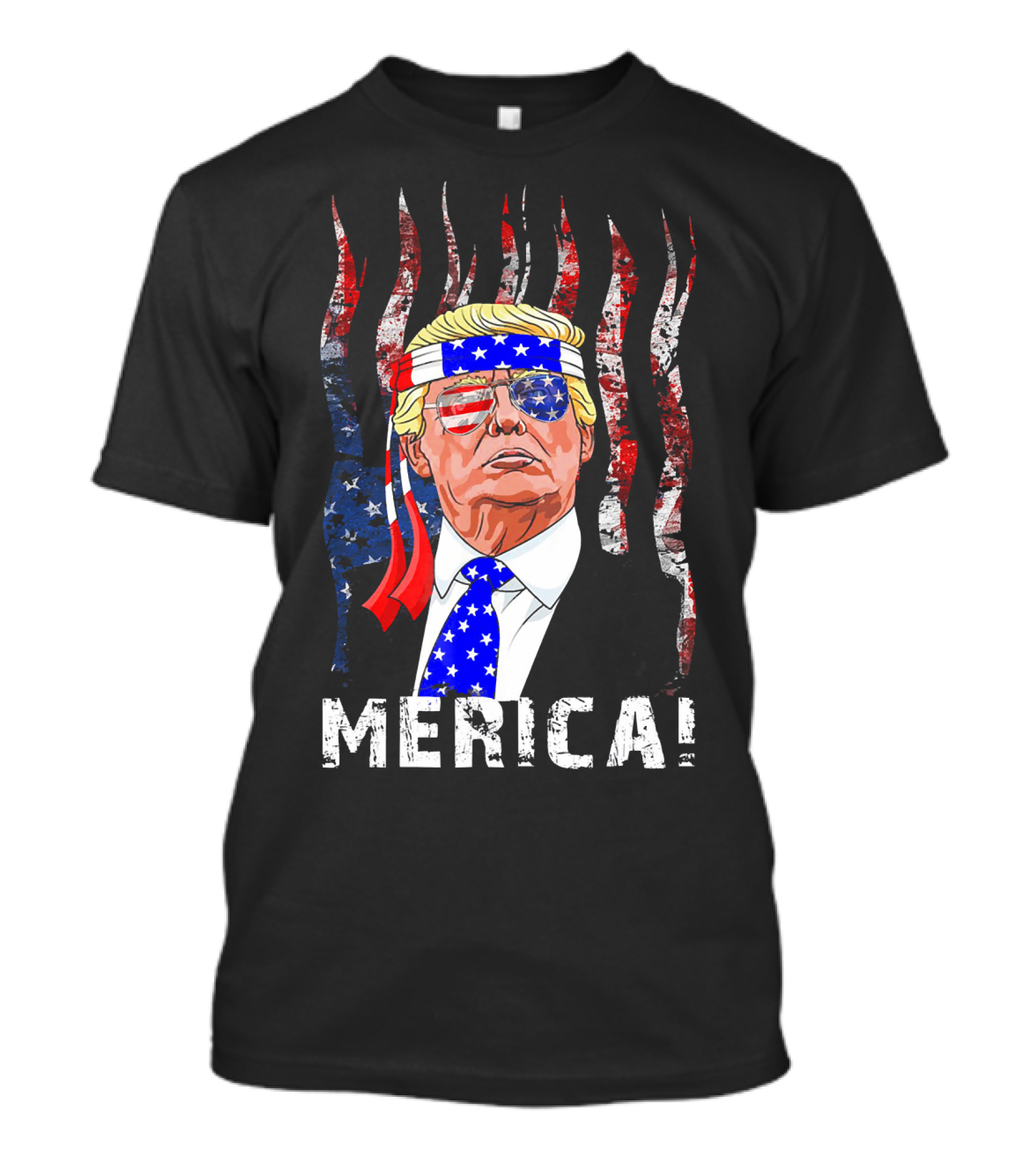 Trump Merica Murica 4th Of July T-Shirt