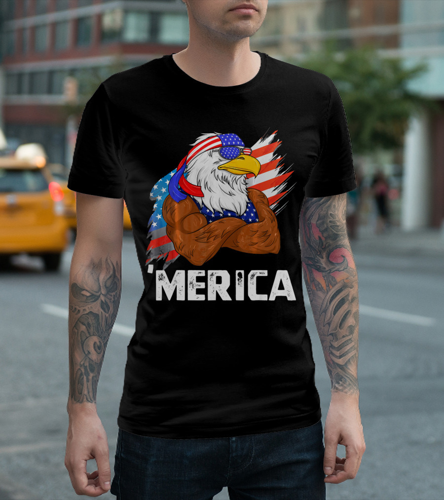 'Merica USA Eagle Freedom American Patriot T-Shirt