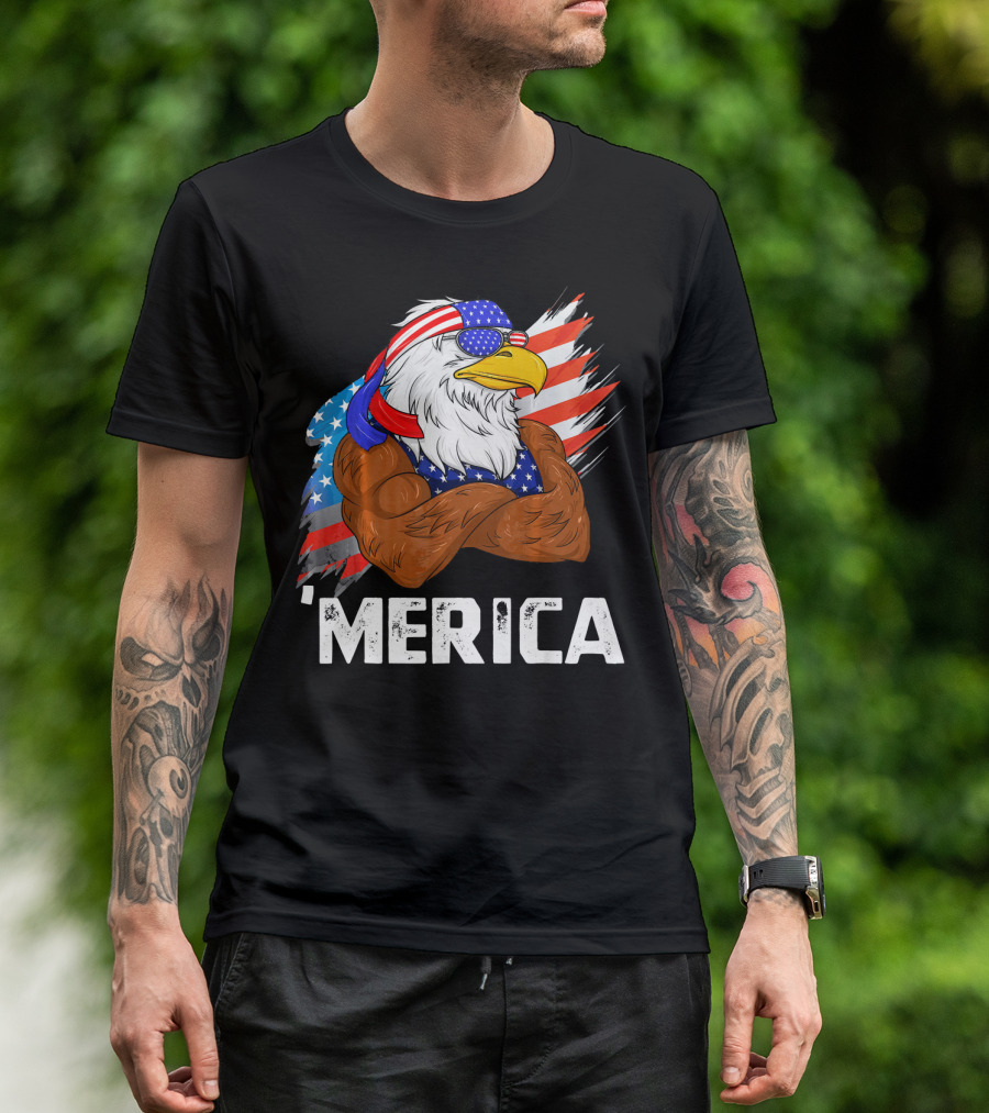 'Merica USA Eagle Freedom American Patriot T-Shirt